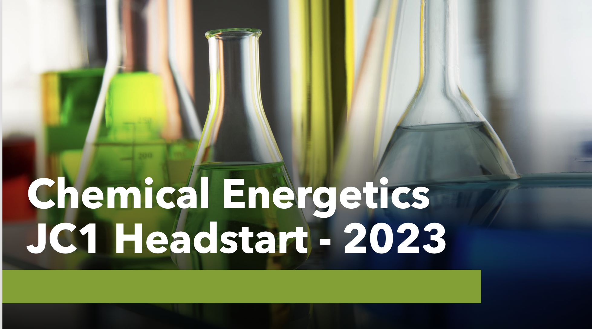 JC1 – Chemical Energetics – 2023